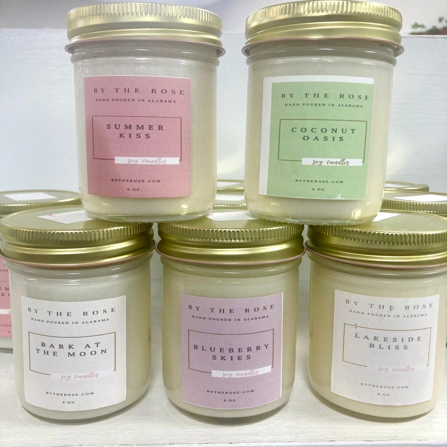 Soy Wax Candles - By the Rose