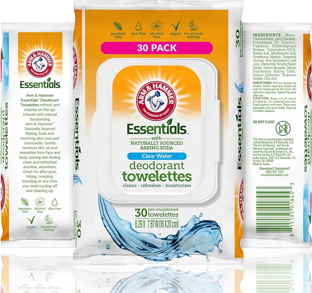 Arm & Hammer Deodorant towelettes